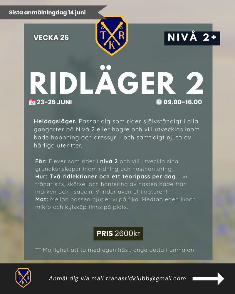 Ridläger 2